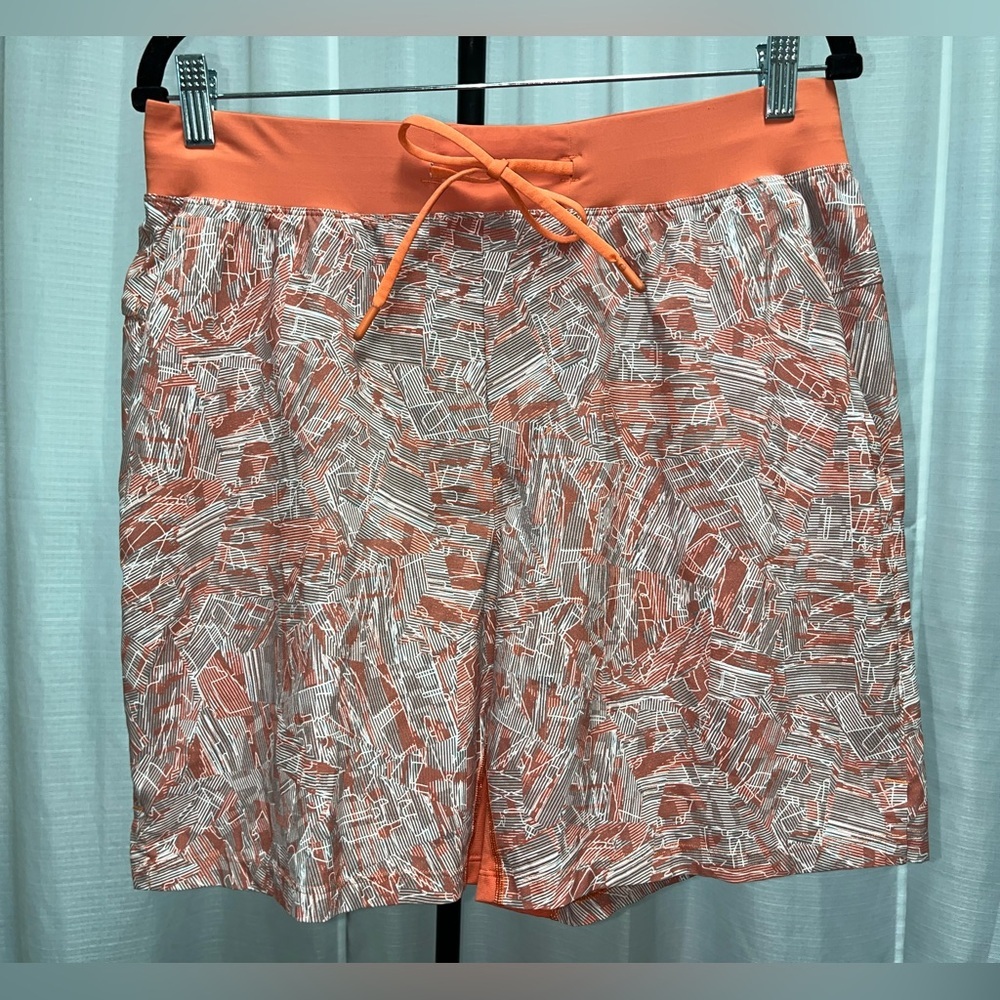 Lululemon T.H.E. Short 7" *Linerless Parallel Divide Warm Coral Multi | Large